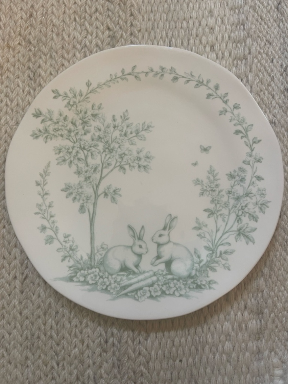 Bunny Toil Side Plate by Terrain from Anthropologie - Picture 2 of 8